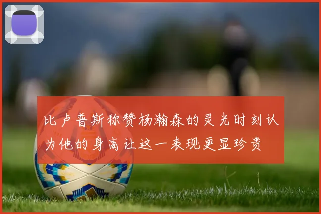 比卢普斯称赞杨瀚森的灵光时刻认为他的身高让这一表现更显珍贵